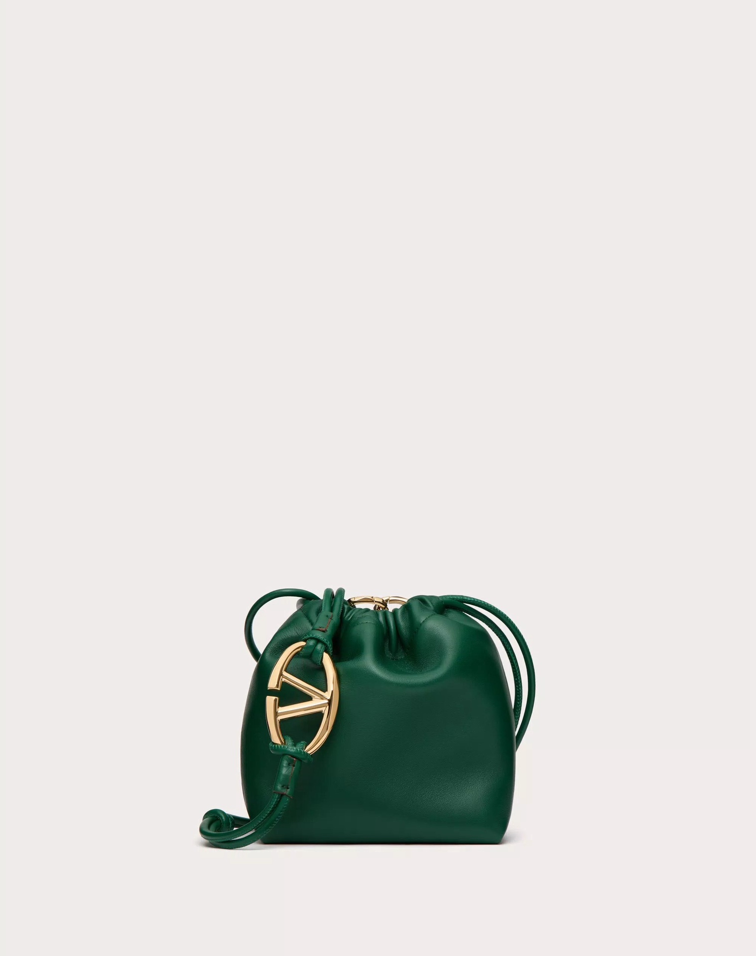Valentino Garavani Mini V Logo Drawstring Bag in Amazon