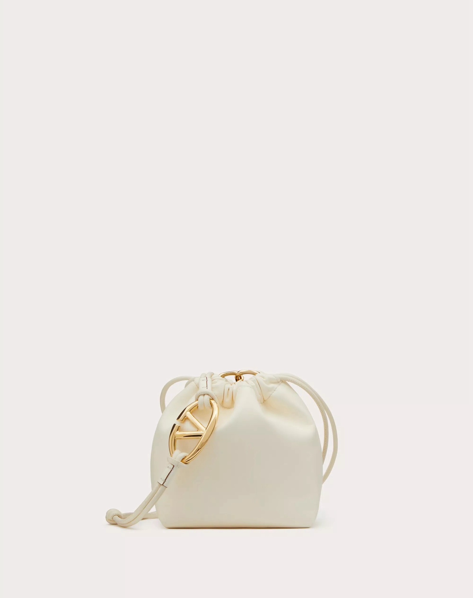 Valentino Garavani Vlogo Signature Mini Bucket Bag In White – 29%
