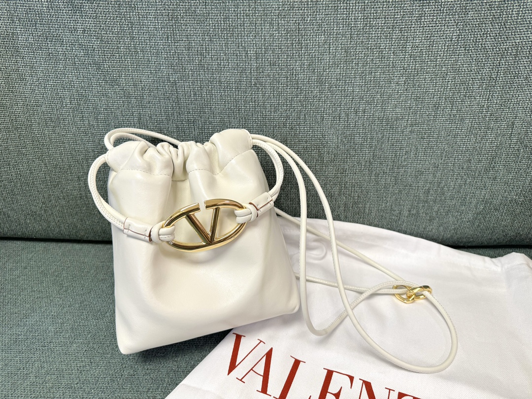 Valentino Vlogo Bucket Bag – Neutrals Bucket Bags,
