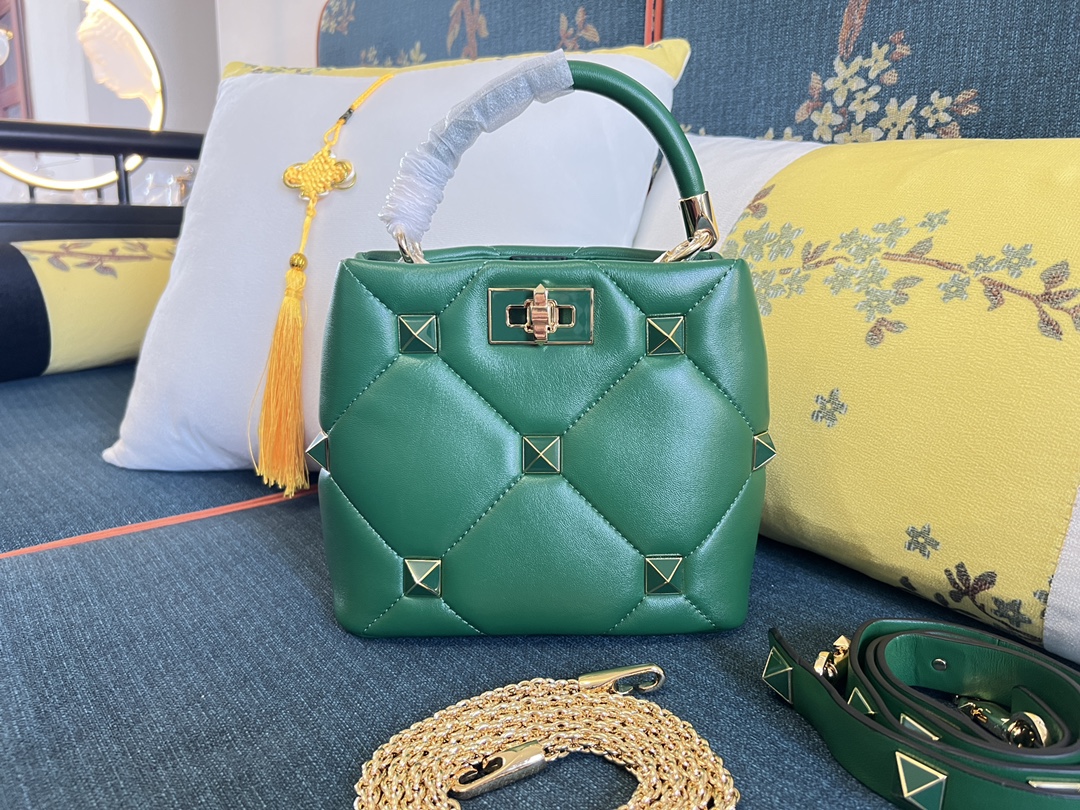 Valentino Garavani Leather Top Handle Bag on SALE