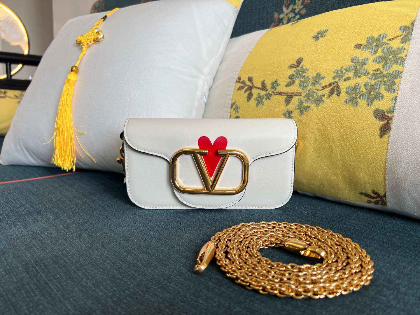 Valentino Small Loco Bag – White Handle Bags, Handbags –