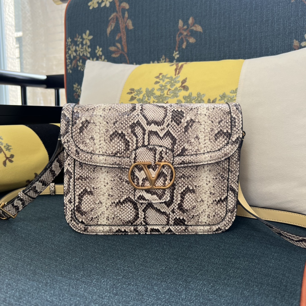 Valentino Valentino Garavani 9to5 Python Shoulder Bag for Woman in