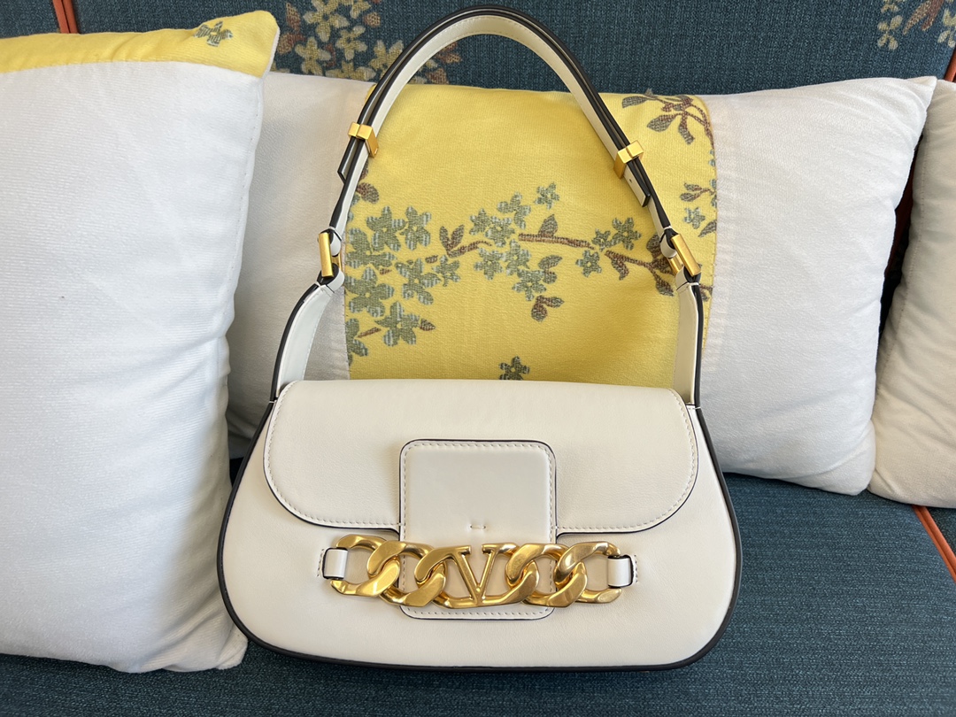 Valentino Garavani Small Logo Leather Shoulder Bag on SALE