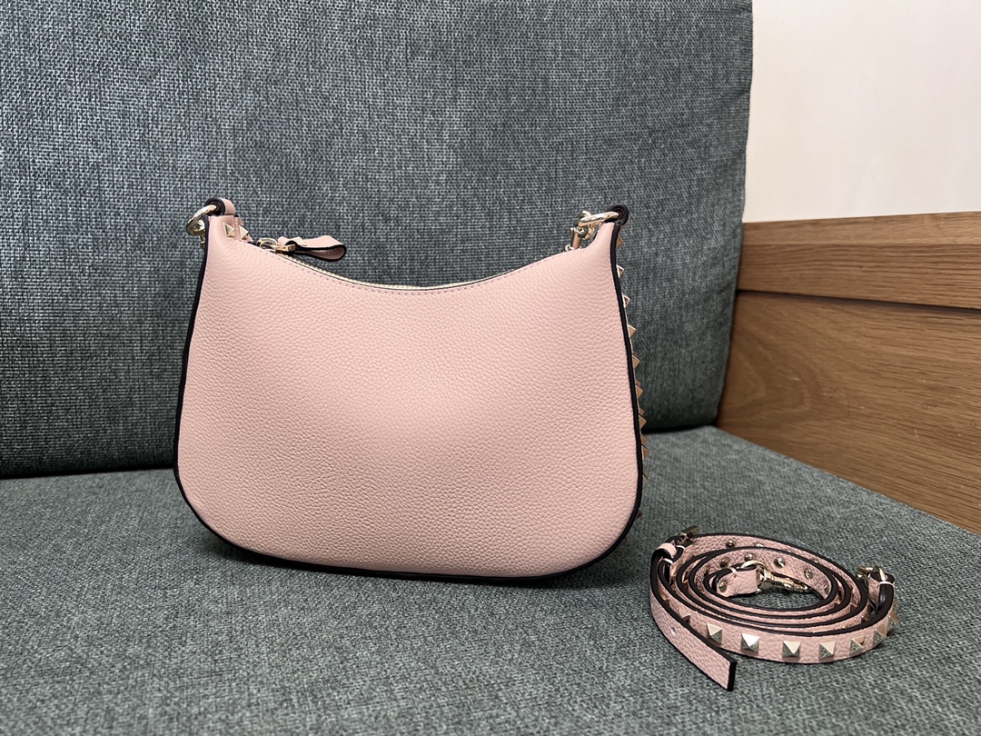 Valentino Garavani Rockstud Leather Mini Bag | Pink |