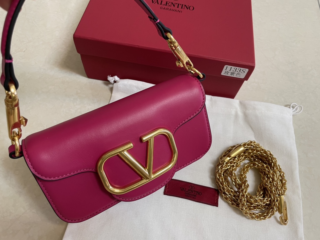 Valentino Small Leather Loco Bag – Pink Mini Bags