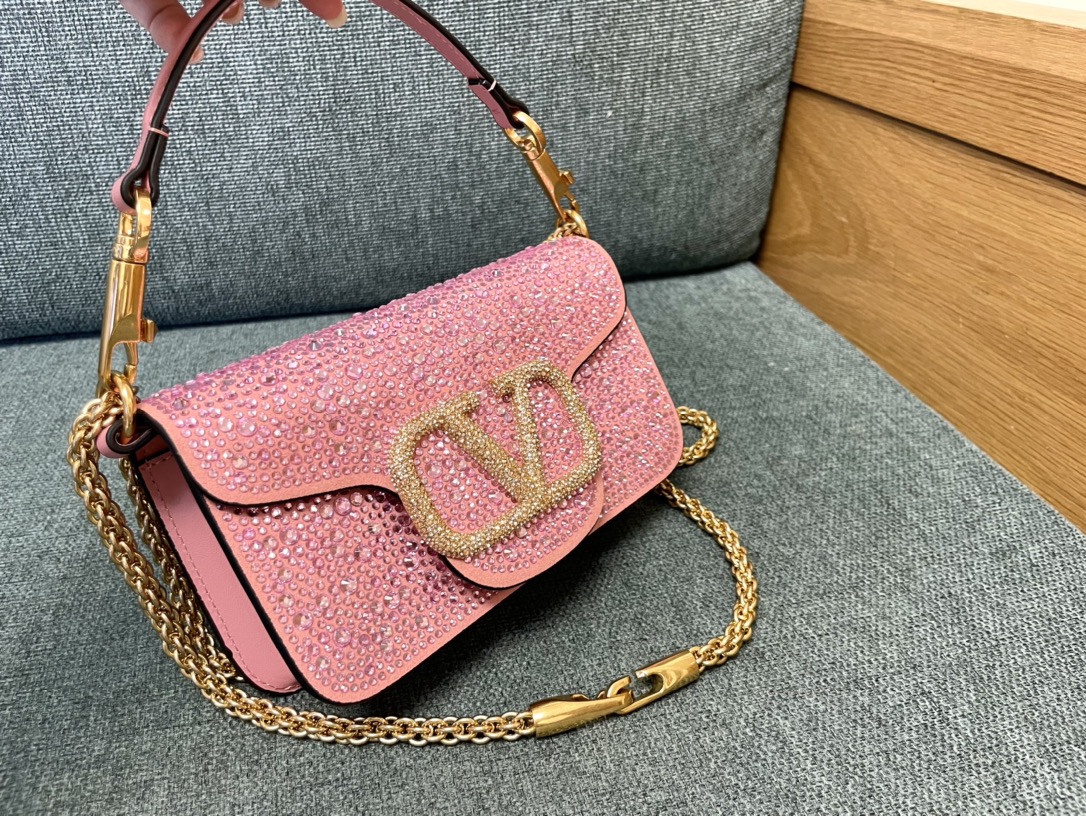 Valentino Valentino Garavani Locò Small Shoulder Bag With Jewel Logo