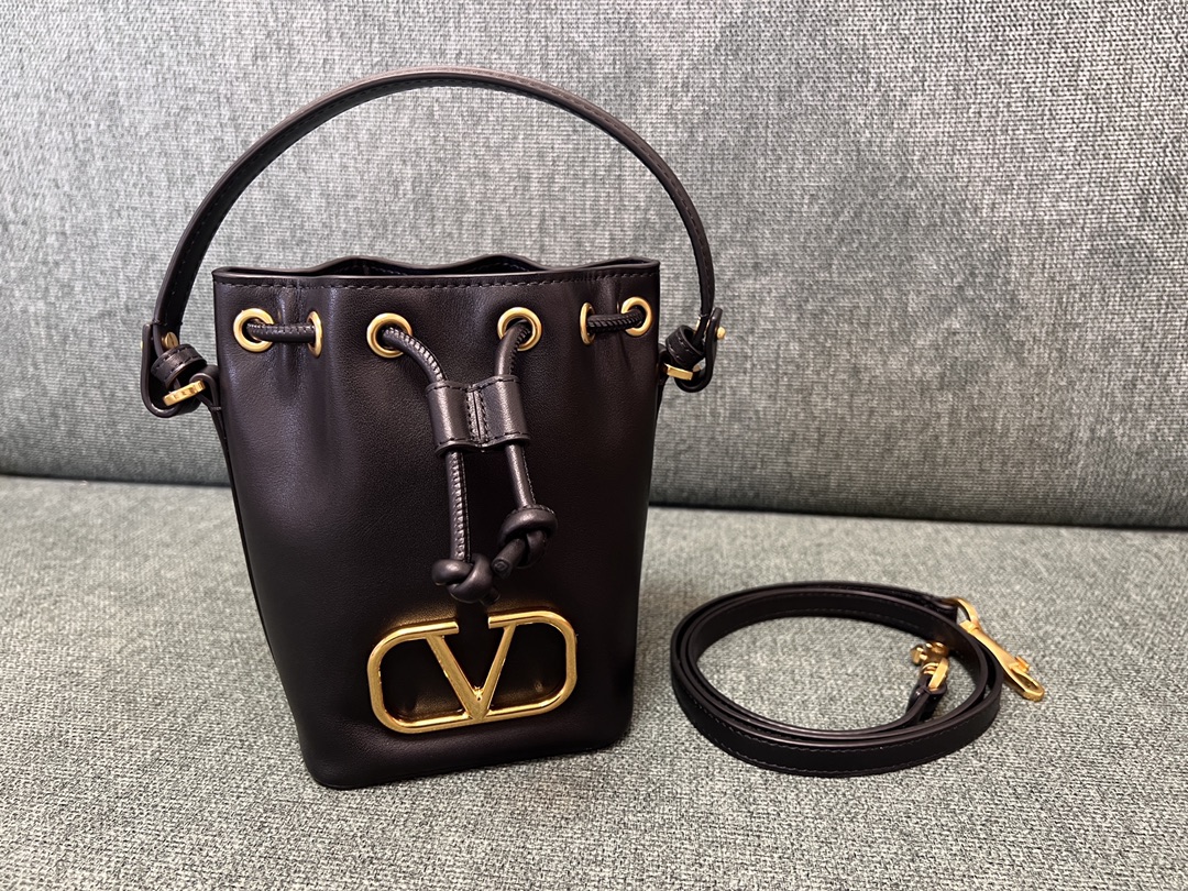 Valentino Garavani Black Mini VLogo Signature Bag Valentino