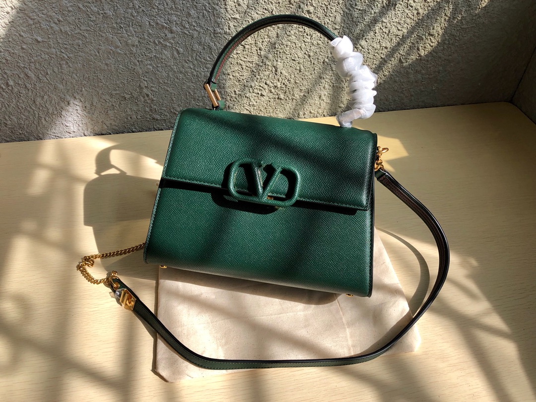 Valentino Small Vsling Grainy Calfskin Handbag for Woman in Englis