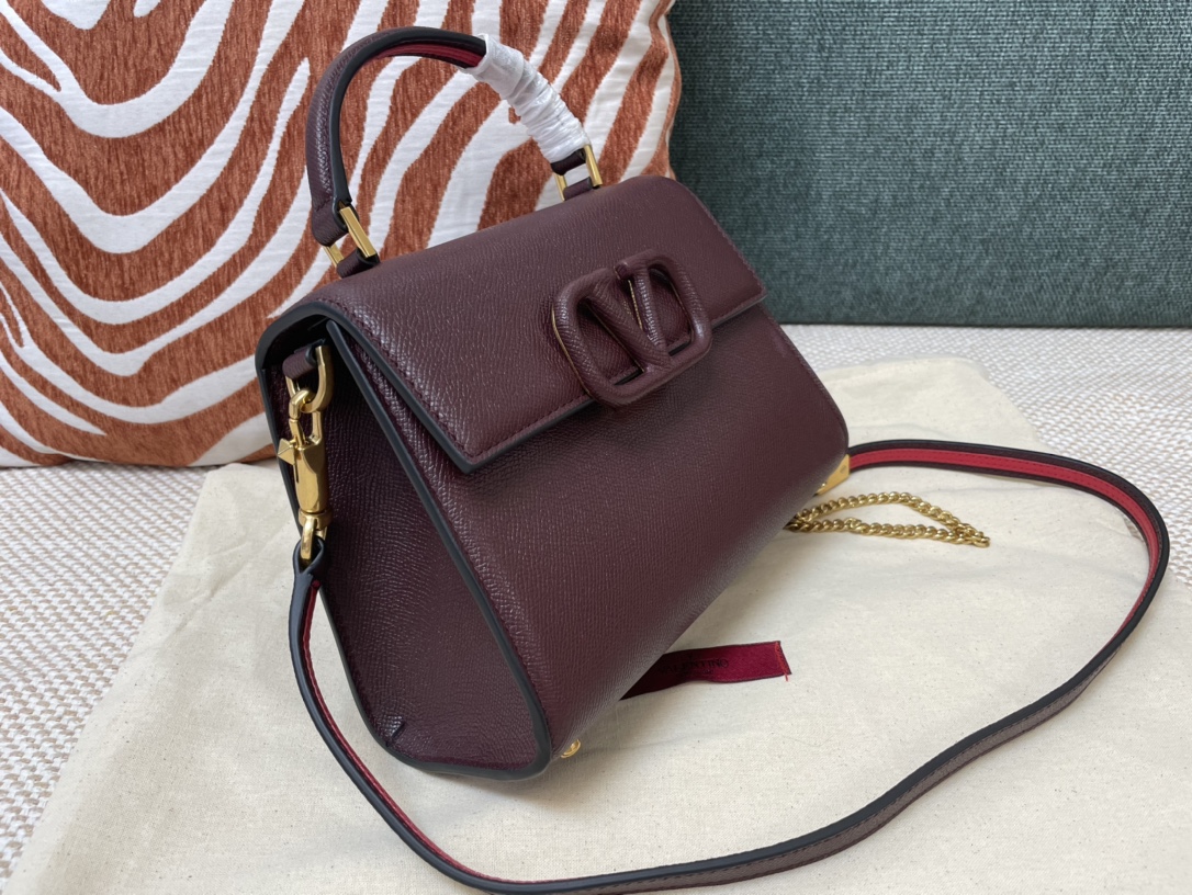 Valentino Garavani VSling top handle bag for Women – Brown red