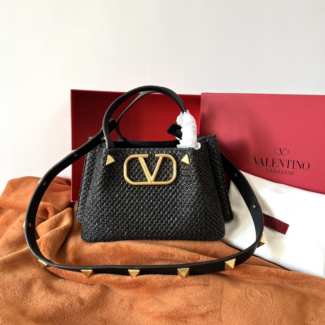 Valentino Women’s Summer Tote Bag Set in Black Elegant