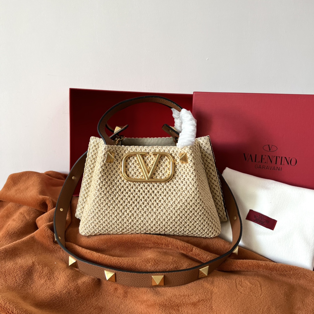 Valentino Garavani VLOGO Roman Stud Small Perforated