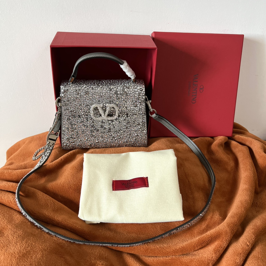 Valentino Mini Vsling Handbag With Sparkling Embroidery for Valentino  0409