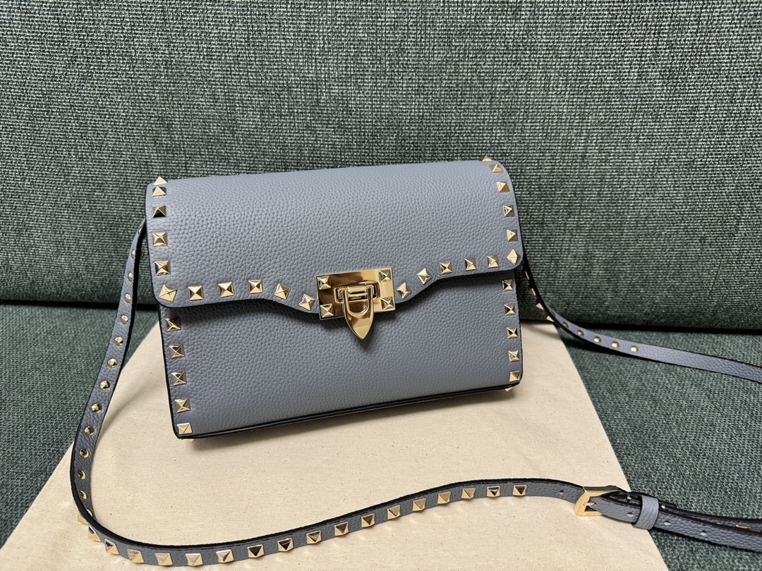 eBay Valentino Garavani Leather Small Crossbody Bag Blue