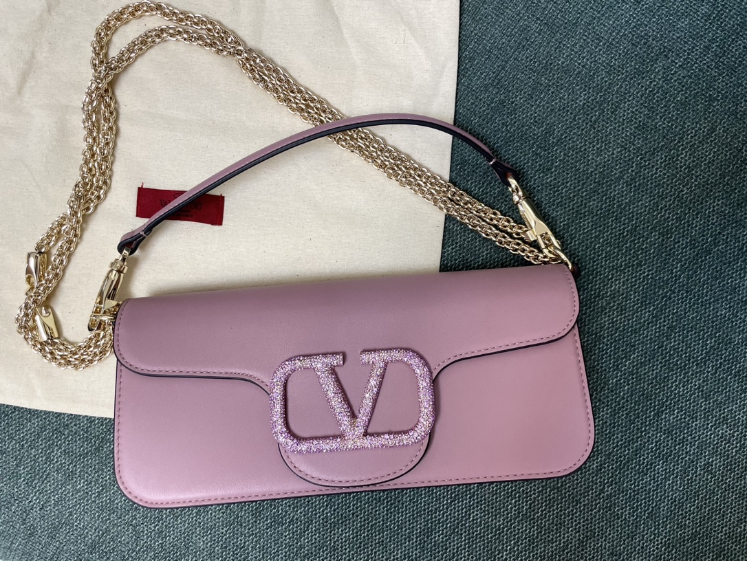 Valentino Garavani Loco Small VLOGO Rhinestone Shoulder