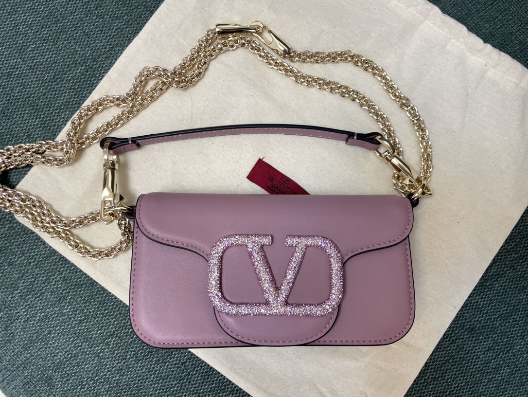 Valentino Garavani Loco Small VLOGO Rhinestone Shoulder
