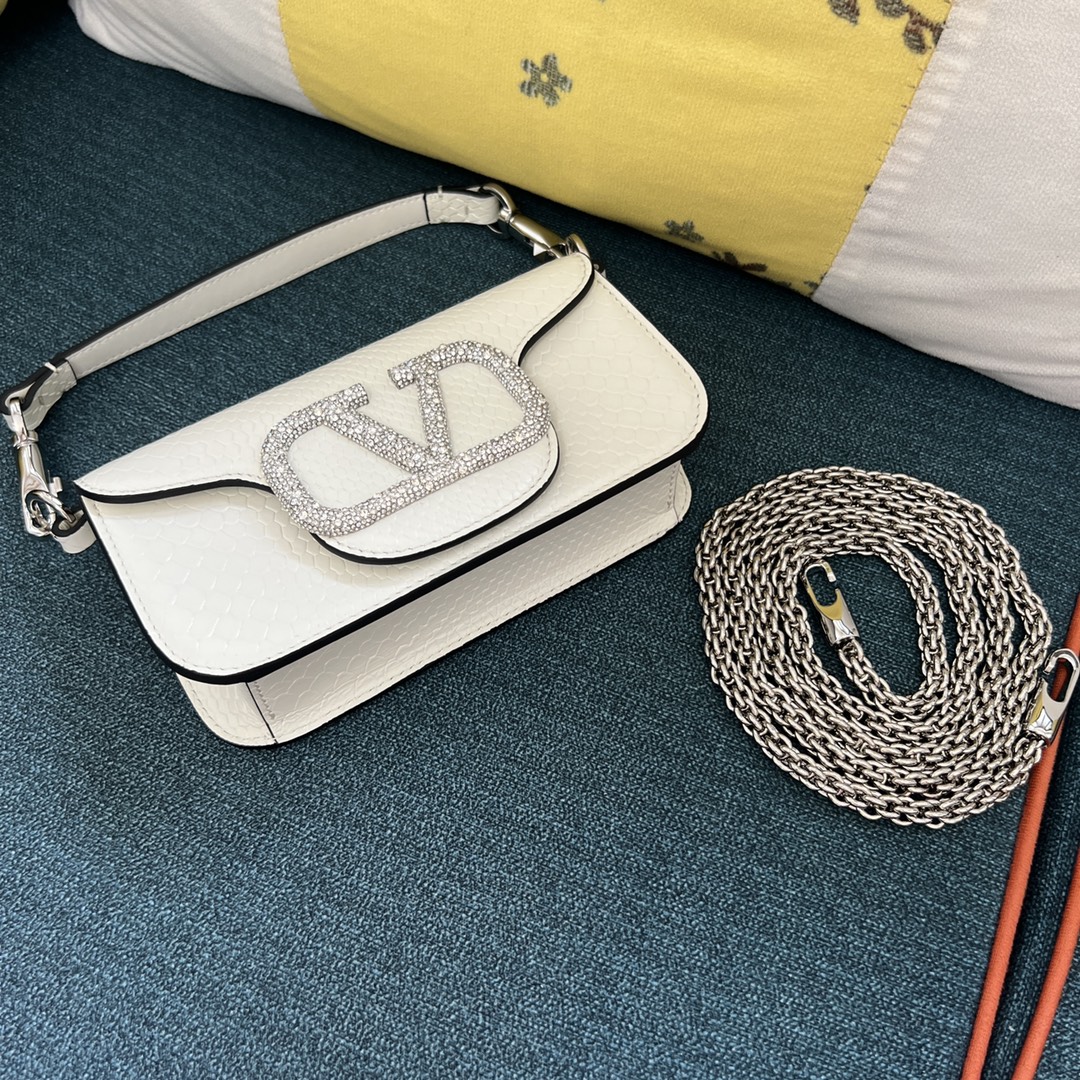 Valentino Garavani Locò Micro Bag With Chain And Jewel Logo