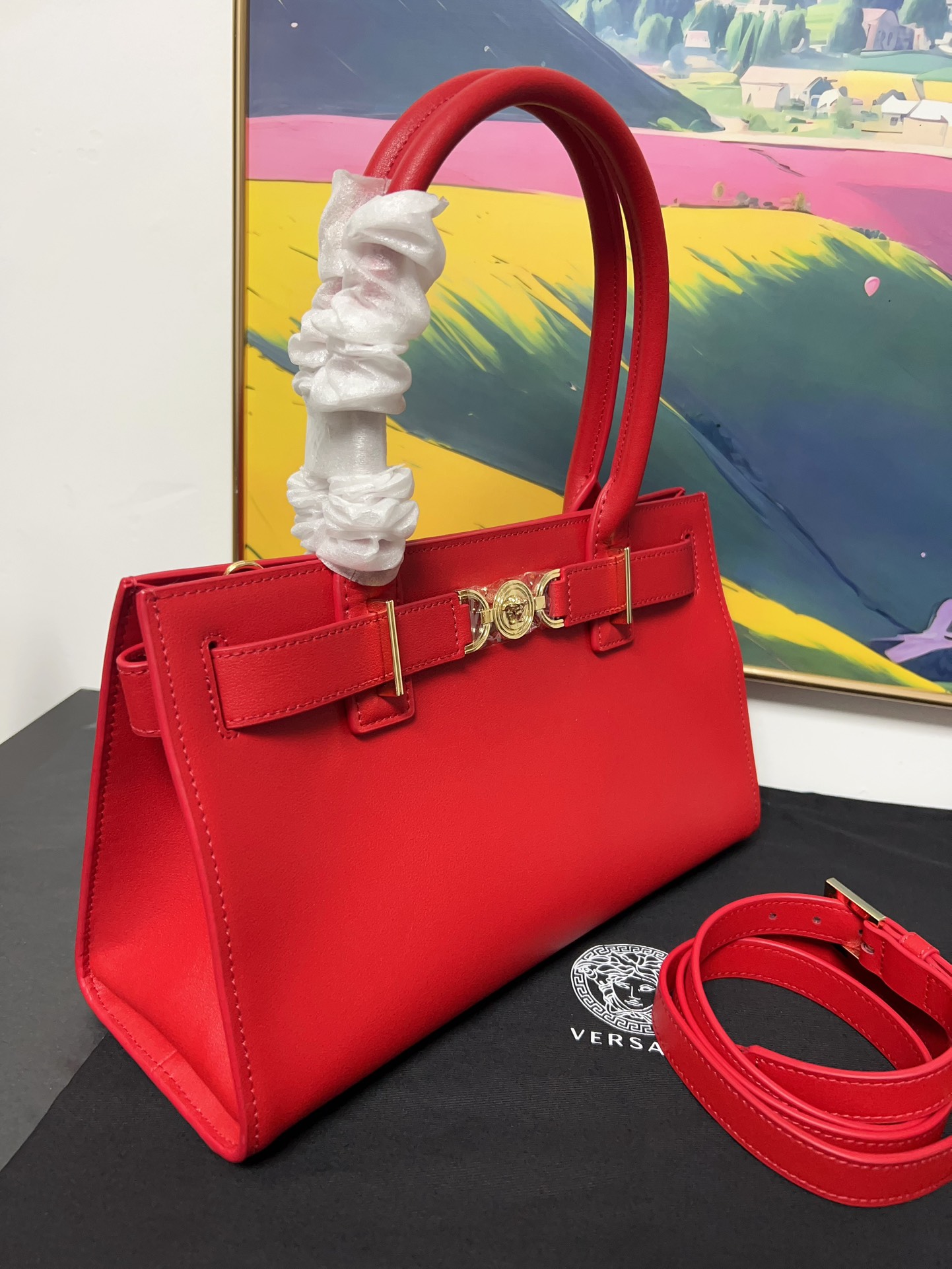Versace Medusa Shoulder Bag – Red Shoulder Bags, Handbags